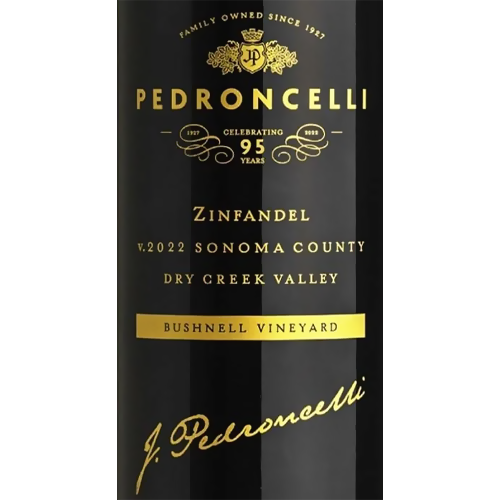 2022 Pedroncelli Bushnell Vineyard Zinfandel, Dry Creek Valley 750ML