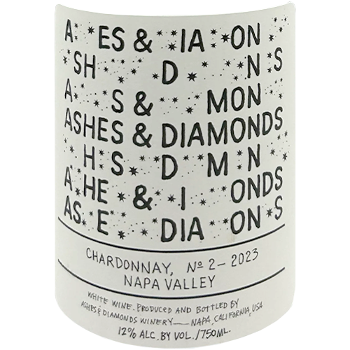 2023 Ashes & Diamonds Chardonnay No. 2, Napa Valley 750ML