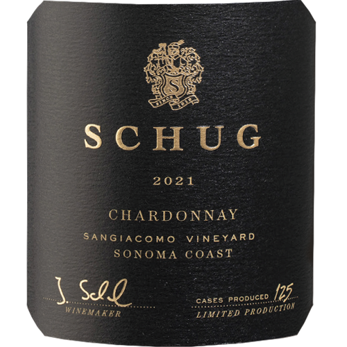 2021 SCHUG Chardonnay, Carneros "Sangiacomo Vineyard" 750ML