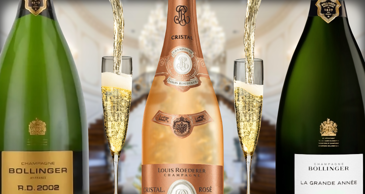 Top-Tier Champagnes in time for NYE fte. Cristal and Two Bollinger MAGNUMS