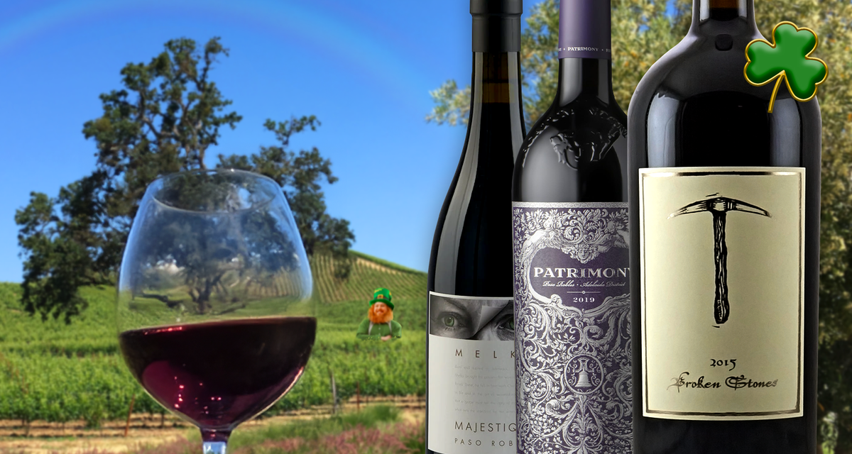 All Paso Powerhouse Red Wines ft a 2015 Saxum MAGNUM worth $350, plus ☘️!