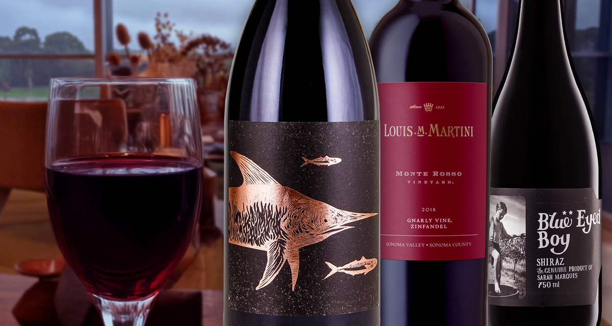 Zinfandel, Shiraz, and More Rich n' Bold Reds Collection ft Louis Martini, Mollydooker as Top Upgrades