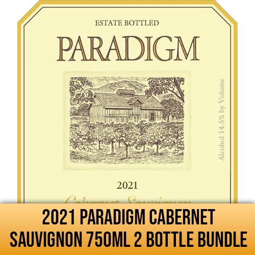 2021 Paradigm Cabernet Sauvignon 750ML 2 Bottle Bundle