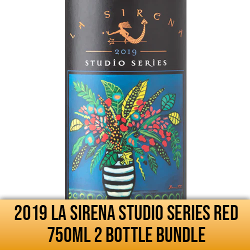 2019 La Sirena Studio Series Red 750ML 2 Bottle Bundle