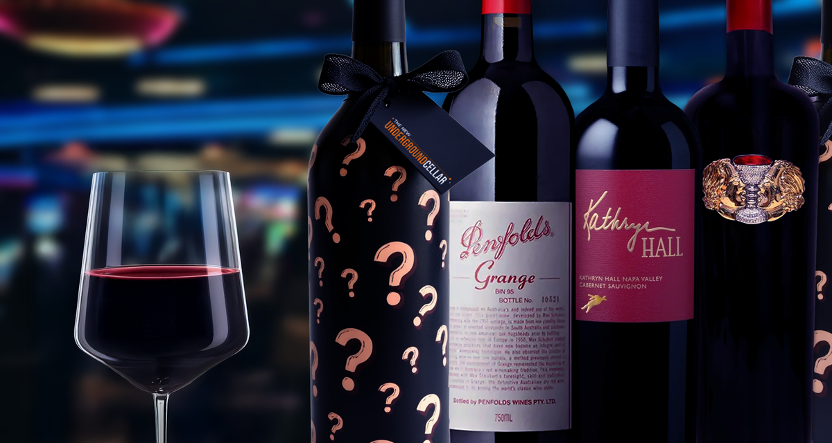 Mystery Wine Madness w/ a Shot at Penfolds, Hall, Ridge, and More!