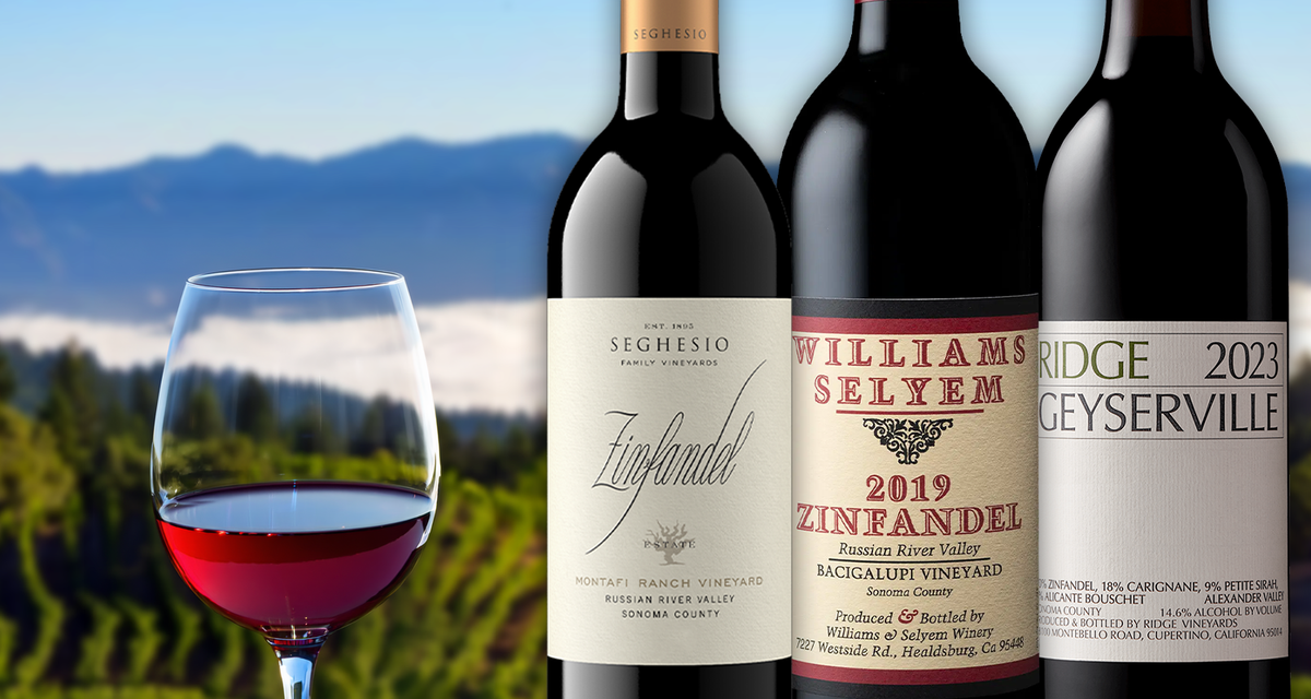 Powerful Zinfandels ft. Ravenswood, Ridge, Williams Selyem, and More!