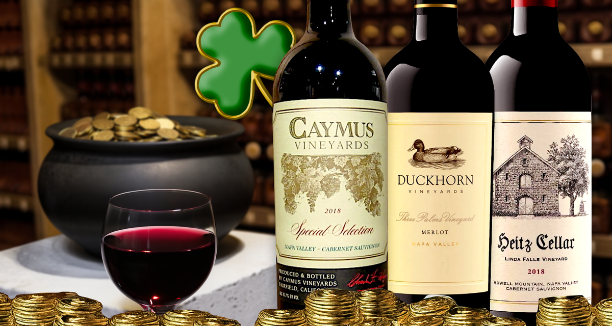 Delicious red wines featuring Heitz and a MAGNUM of Duckhorn Merlot