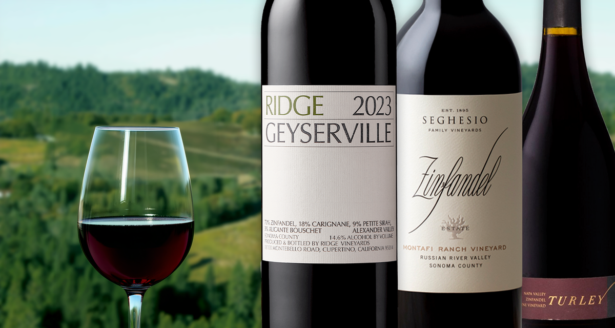 Iconic Zinfandel Collection ft. Ridge, Turley 3-Pack, Seghesio, and More!