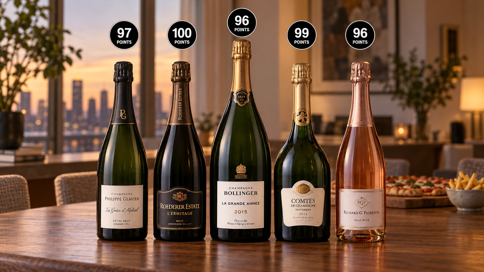 Everyday Champagne and Sparkling Wines with Veuve, Bollinger!