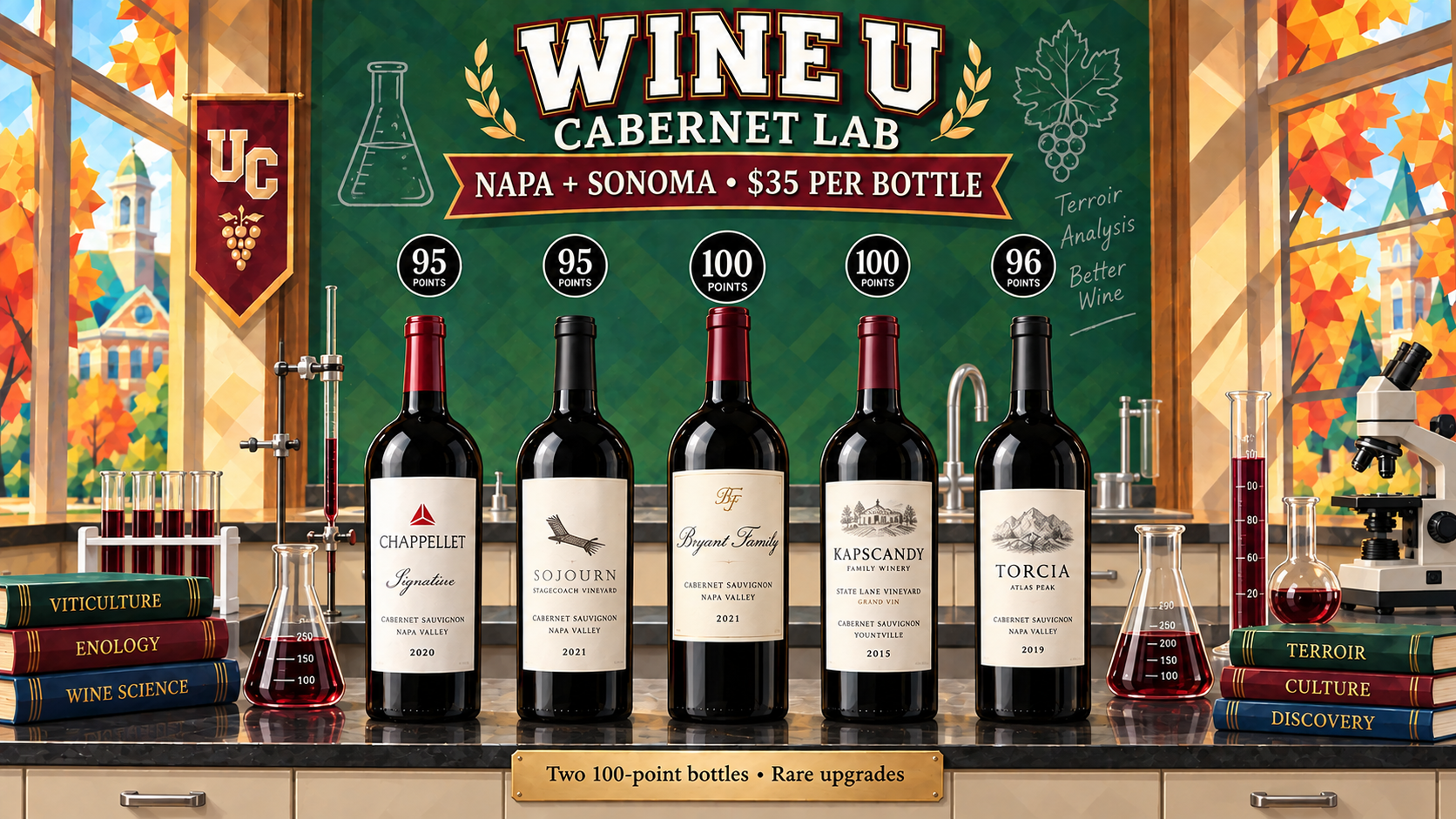 Napa & Sonoma Cabernet, ft 100-pt Bryant Family Cab and More!