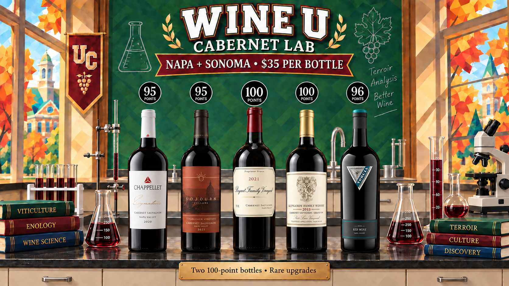 Napa & Sonoma Cabernet, ft 100-pt Bryant Family Cab and More!