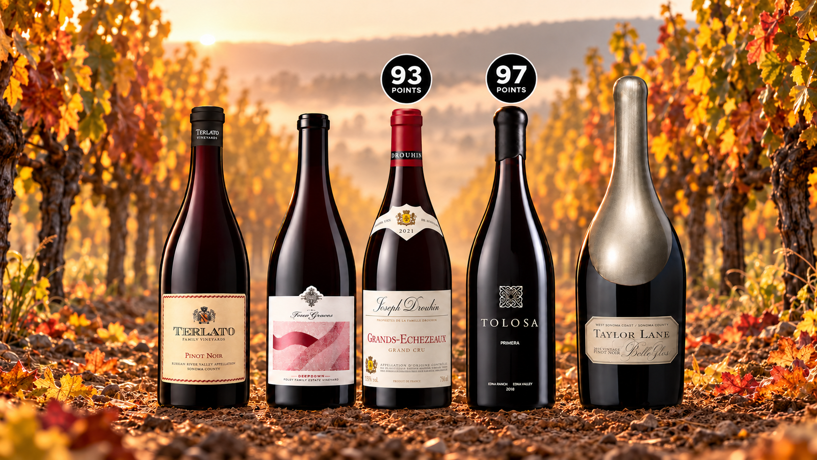 California and Oregon Pinot Noir Study ft. Lingua Franca, Belle Glos & More!