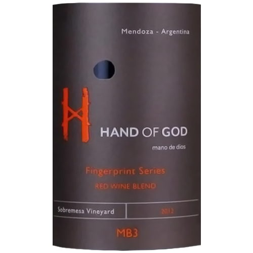 2012 Hand of God Fingerprint Series Red Blend Uco Valley 750ML