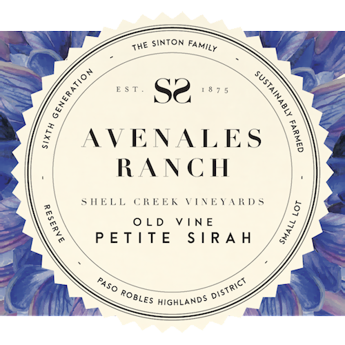 2017 Avenales Ranch Old Vine Shell Creek Vineyards Paso Robles Petite Sirah 750ML