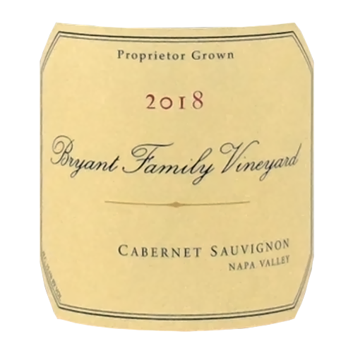 2018 Bryant Family Vineyard Pritchard Hill Cabernet Sauvignon 1500ML