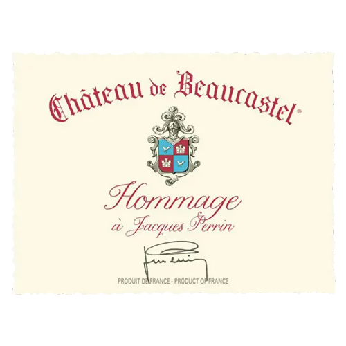 2016 Chateau de Beaucastel Hommage Jacques Perrin Chateauneuf-du-Pape Red Rhone Blend 750ML