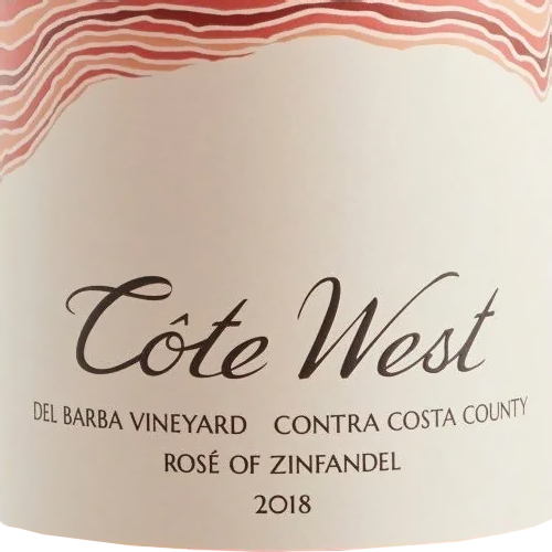 2018 Côte West Del Barba Vineyard Rosé of Zinfandel, Contra Costa County 750ML