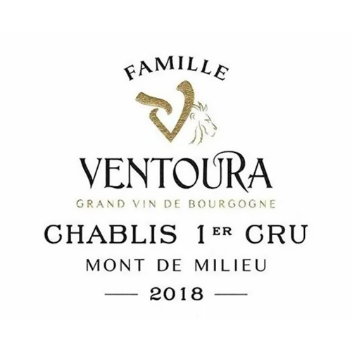 2018 Domaine Ventoura Mont de Milieu Chablis Premier Cru, France 750ML