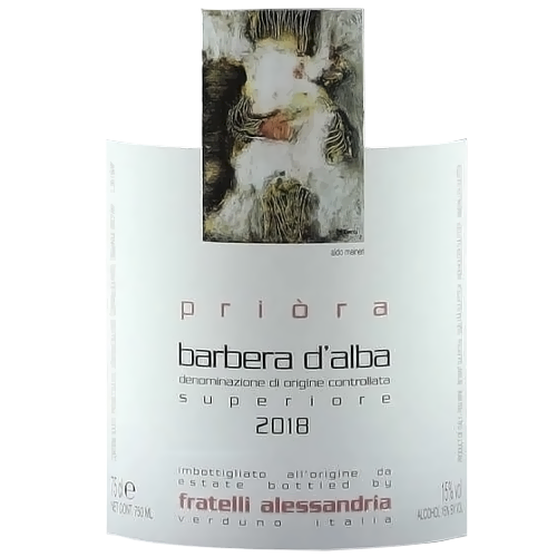 2018 Fratelli Alessandria Superiore Priora Barbera 750ML