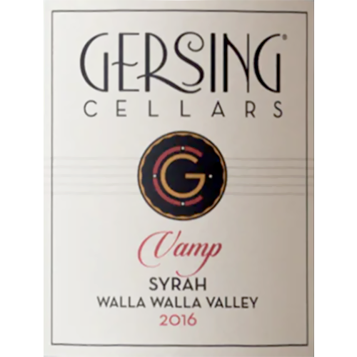 2016 Gersing Cellars Vamp Syrah 750ML