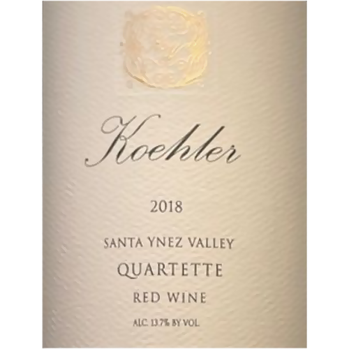 2018 Koehler Quartette Santa Ynez Valley Red Blend 750ML