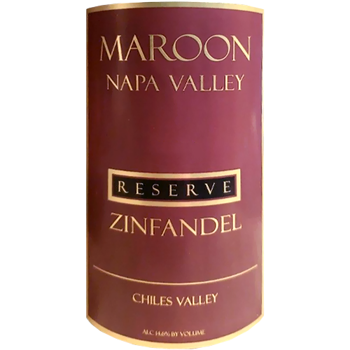 2016 Maroon Zinfandel, Chiles Valley Napa 750ML