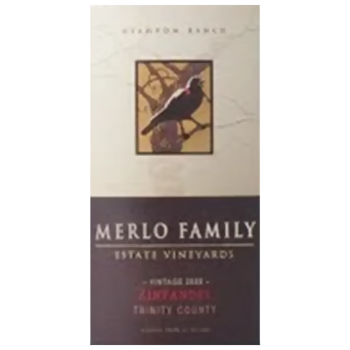 2018 Merlo Family Estate Trinity County Zinfandel 750ML