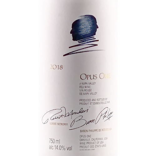 2018 Opus One Bordeaux Blend Left Bank 750ML