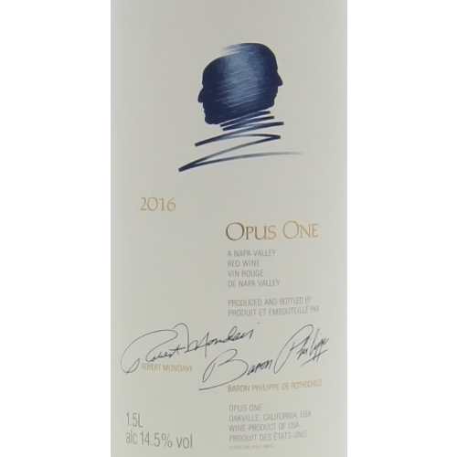 2016 Opus One Proprietary Bordeaux Blend Left Bank 1500ML