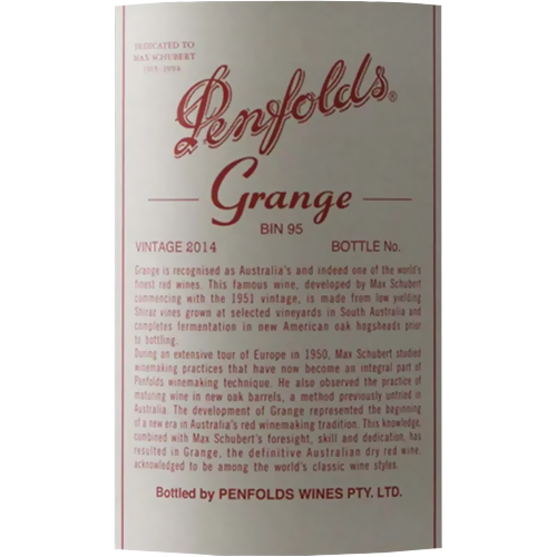 2014 Penfolds Grange Shiraz South Australia 1500ML (100 Points - Decanter)