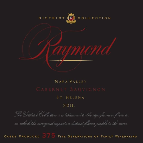 2011 Raymond District Collection St. Helena Cabernet Sauvignon 750ML