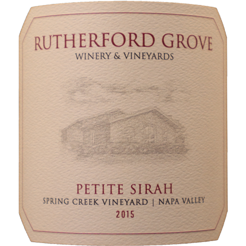 2015 Rutherford Grove St Helena Petite Sirah 750ML