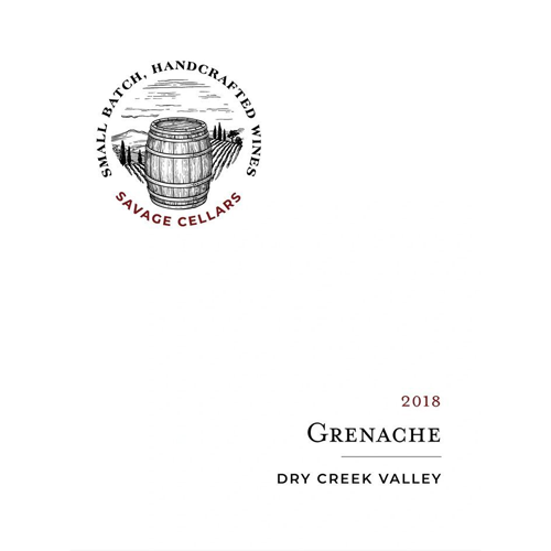 2018 Savage Cellars Dry Valley Creek Grenache 750ML