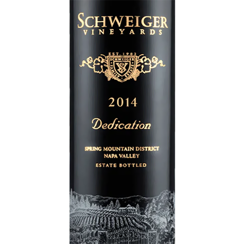 2014 Schweiger Vineyards "Dedication" Spring Mountain District Bordeaux Blend 750ML