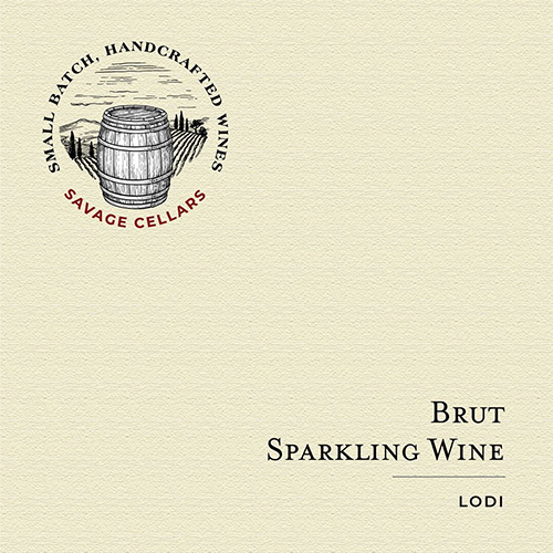 NV Savage Cellars Brut Lodi Sparkling Wine 750ML