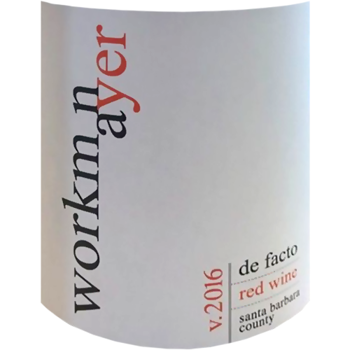 2016 Workman Ayer De Facto Central Coast Red Blend 750ML