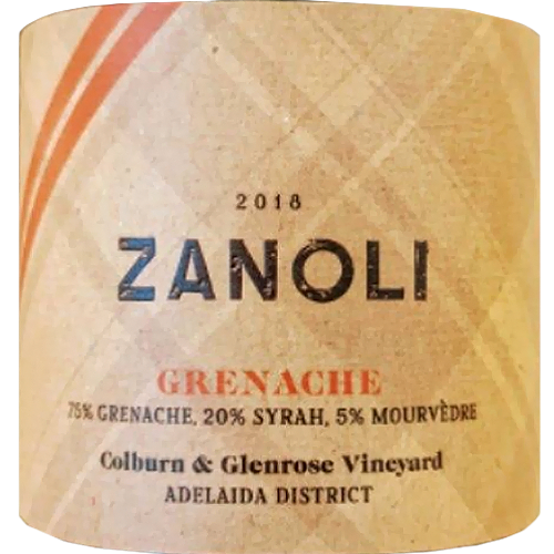 2018 Zanoli Wines Paso Robles Grenache 750ML