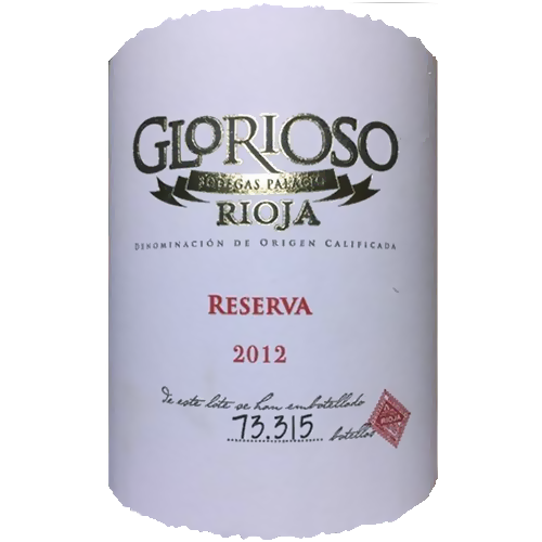 2012 Bodegas Palacio Glorioso Grand Reserva Rioja Tempranillo 750ML