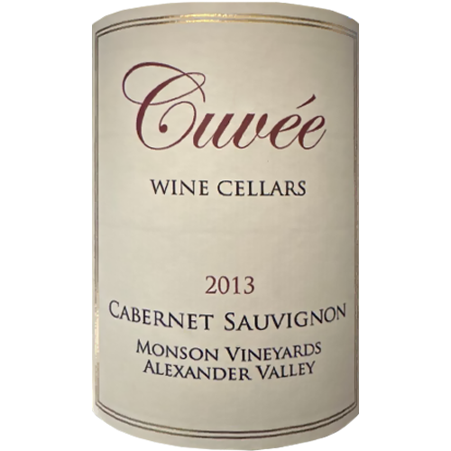 2013 Cuvee Wine Cellar Cabernet Sauvignon Monson Vineyards Alexander Valley 750ML