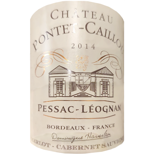 2014 Ch√¢teau Pontet Caillou Pessac-Léognan Bordeaux Blend Left Bank 750ML
