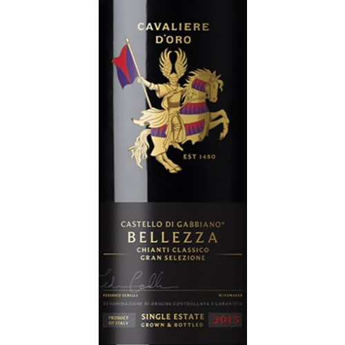2015 Castello di Gabbiano Cavaliere d'Oro Chianti Classico Gran Selezione Bellezza, Toscana 750ML