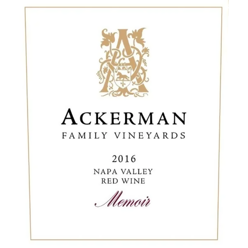 2016 Ackerman Family Vineyards Memoir Red, Napa Valley 750ML