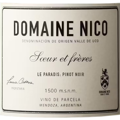 2016 Domaine Nico Le Paradis Uco Valley Pinot Noir 750ML