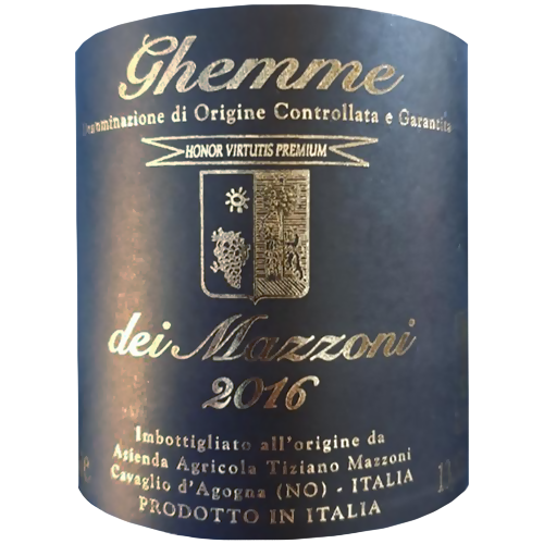 2016 Tiziano Mazzoni Ghemme dei Mazzoni Nebbiolo, Piemonte 750ML
