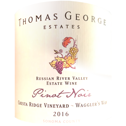 2016 Thomas George Estates Cresta Ridge Vineyard Russian River Valley Pinot Noir 750ML