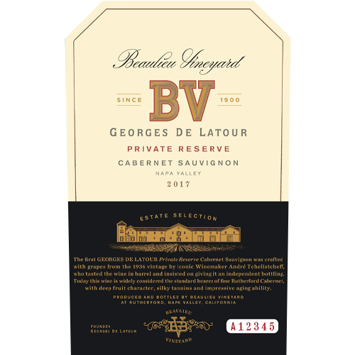 2017 Beaulieu Vineyard Private Reserve Georges de Latour Cabernet Sauvignon 750ML