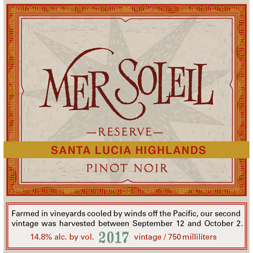 2017 Mer Soleil Reserve Santa Lucia Highlands Pinot Noir 750ML