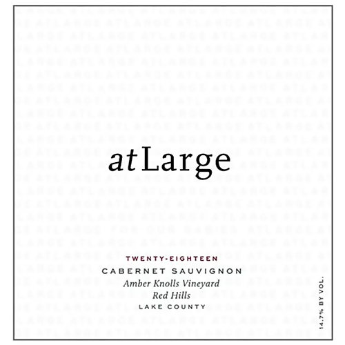 2018 atLarge Amber Knolls Vineyard Red Hills Cabernet Sauvignon 750ML