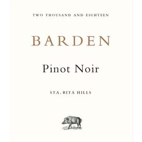 2018 Barden Sta. Rita Hills Pinot Noir 750ML