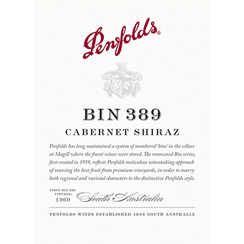 2018 Penfolds Bin 389 Cabernet Sauvignon/Shiraz 750ML